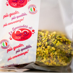 Granella di pistacchio in confezione trasparente